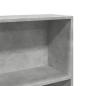 Preview: Bücherregal Betongrau 80x24x143 cm Holzwerkstoff