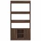 Preview: Highboard Braun Eichen-Optik 92x33x180 cm Holzwerkstoff