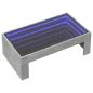 Preview: Couchtisch mit Infinity-LED Betongrau 90x50x30 cm