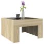 Preview: Couchtisch mit Infinity-LED Sonoma-Eiche 50x50x30 cm