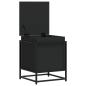 Preview: Aufbewahrungsbox mit Deckel Schwarz 40x40x51,5 cm Holzwerkstoff