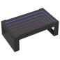 Preview: Couchtisch mit Infinity-LED Schwarz 90x53x30 cm