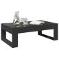 Preview: Couchtisch mit Infinity-LED Schwarz 90x53x30 cm
