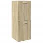 Preview: Badezimmerschrank Sonoma-Eiche 30x30x80 cm Holzwerkstoff