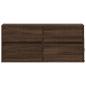 Preview: TV-Wandschrank LED-Beleuchtung Braun Eichen-Optik 100x31x45 cm