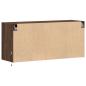 Preview: TV-Wandschrank LED-Beleuchtung Braun Eichen-Optik 100x31x45 cm