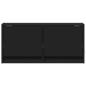Preview: TV-Wandschrank mit LED-Beleuchtung Schwarz 80x31x38 cm
