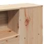 Preview: Kopfteil mit Stauraum 120 cm Massivholz Kiefer