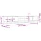 Preview: TV-Schrank Grau Sonoma 210x35x41 cm Holzwerkstoff