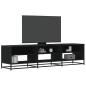 Preview: ARDEBO.de - TV-Schrank Schwarz 180x40x46 cm Holzwerkstoff