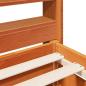 Preview: Massivholzbett ohne Matratze Wachsbraun 120x200 cm Kiefernholz