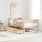 Preview: ARDEBO.de - Massivholzbett ohne Matratze 75x190 cm Kiefernholz