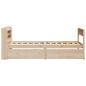 Preview: Massivholzbett ohne Matratze 75x190 cm Kiefernholz