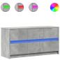 Preview: TV-Schrank mit LED-Beleuchtung Betongrau 100x34x50 cm