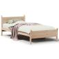 Preview: Massivholzbett ohne Matratze 75x190 cm Kiefernholz