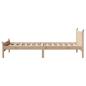Preview: Massivholzbett ohne Matratze 75x190 cm Kiefernholz