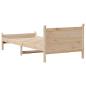 Preview: Massivholzbett ohne Matratze 75x190 cm Kiefernholz