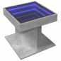 Preview: LED-Couchtisch Betongrau 50x50x45 cm Holzwerkstoff