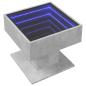 Preview: LED-Couchtisch Betongrau 50x50x45 cm Holzwerkstoff