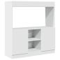 Preview: Highboard Weiß 92x33x100 cm Holzwerkstoff