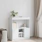 Preview: Highboard Weiß 92x33x100 cm Holzwerkstoff
