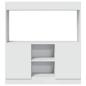 Preview: Highboard Weiß 92x33x100 cm Holzwerkstoff