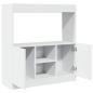 Preview: Highboard Weiß 92x33x100 cm Holzwerkstoff
