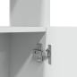 Preview: Highboard Weiß 92x33x100 cm Holzwerkstoff