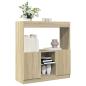 Preview: ARDEBO.de - Highboard Sonoma-Eiche 92x33x100 cm Holzwerkstoff