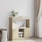 Preview: Highboard Sonoma-Eiche 92x33x100 cm Holzwerkstoff