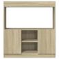 Preview: Highboard Sonoma-Eiche 92x33x100 cm Holzwerkstoff