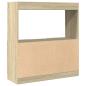 Preview: Highboard Sonoma-Eiche 92x33x100 cm Holzwerkstoff
