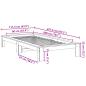 Preview: Massivholzbett ohne Matratze 90x200 Kiefernholz