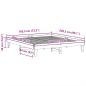 Preview: Massivholzbett ohne Matratze 180x200 Kiefernholz