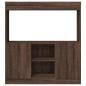 Preview: Highboard Braun Eichen-Optik 92x33x100 cm Holzwerkstoff