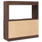 Preview: Highboard Braun Eichen-Optik 92x33x100 cm Holzwerkstoff