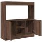 Preview: Highboard Braun Eichen-Optik 92x33x100 cm Holzwerkstoff