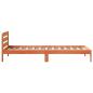 Preview: Massivholzbett ohne Matratze Wachsbraun 75x190 cm Kiefernholz