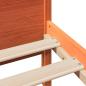 Preview: Massivholzbett ohne Matratze Wachsbraun 135x190 cm Kiefernholz