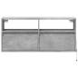 Preview: TV-Wandschrank mit LED-Beleuchtung Betongrau 100x31x45 cm