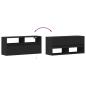 Preview: TV-Wandschrank mit LED-Beleuchtung Schwarz 100x31x45 cm