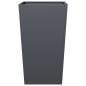 Preview: Pflanzkübel Anthrazit 45x45x75 cm Stahl