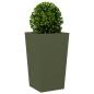 Preview: Pflanzkübel Olivgrün 45x45x75 cm Stahl