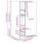 Preview: Apothekerschrank Weiß 30x41x77,5 cm Holzwerkstoff