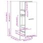 Preview: Apothekerschrank Sonoma-Eiche 30x41x77,5 cm Holzwerkstoff