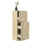 Preview: ARDEBO.de - Apothekerschrank Sonoma-Eiche 40x41x118 cm Holzwerkstoff