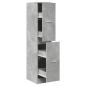 Preview: Apothekerschrank Betongrau 30x41x144,5 cm Holzwerkstoff