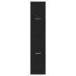 Preview: Apothekerschrank Schwarz 30x41x144,5 cm Holzwerkstoff