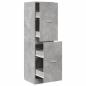 Preview: Apothekerschrank Betongrau 40x41x144,5 cm Holzwerkstoff