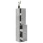 Preview: ARDEBO.de - Apothekerschrank Betongrau 30x41x174,5 cm Holzwerkstoff